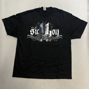 Sick Boy Skull T-Shirt Men’s Size 2XL Black Short Sleeve Graphic Print Tee